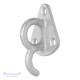 Kabliukas su kilpa 71 x 45 mm metalinis