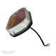 Galinis LED žibintas 4 funkcijų 12/24V 42 LED su dinaminiu posūkiu prisukamas su varžtais 117 x 93 x 39 mm kairė