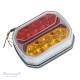 Galinis LED žibintas 4 funkcijų 12/24V 42 LED su dinaminiu posūkiu prisukamas su varžtais 117 x 93 x 39 mm dešinė