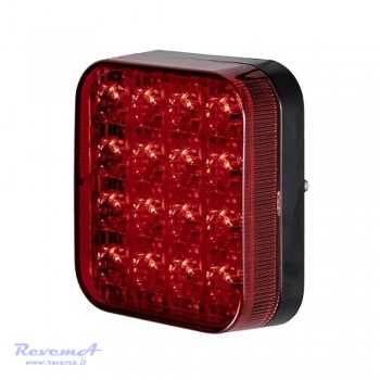 Priešrūkinis Led žibintas 12/24V 16 LED 77 x 87 x 29 mm