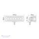 12/24V LED Darbo žibintas 18W 6 LED platus EMC