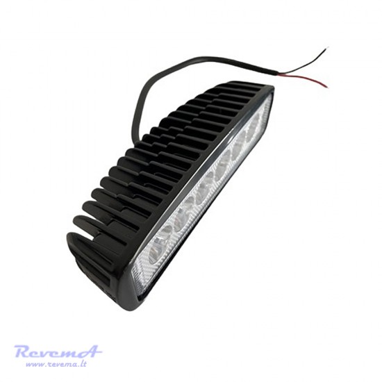 12/24V LED Darbo žibintas 18W 6 LED platus EMC