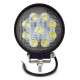 12/24V Darbinis LED žibintas 27W siauras (apvalus) EMC