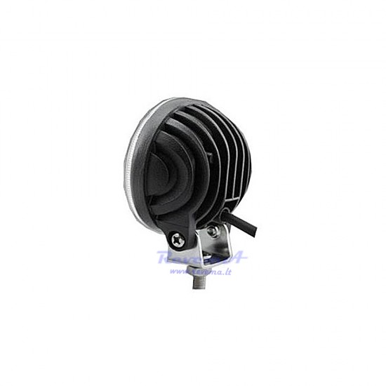 LED Darbo žibintas - prožektorius siauras 9W 3 LED 12/24V (apvalus) EMC