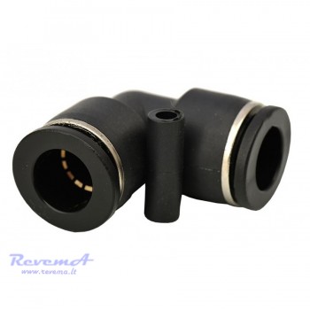 Greito jungimo sujungimas – alkūnė 6 mm, plastikinis