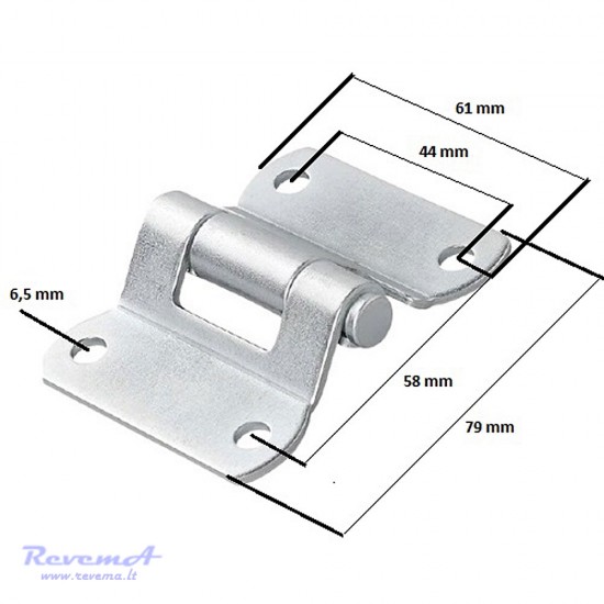Borto lankstas (vyris) ZW-02.40 61 x 79 mm