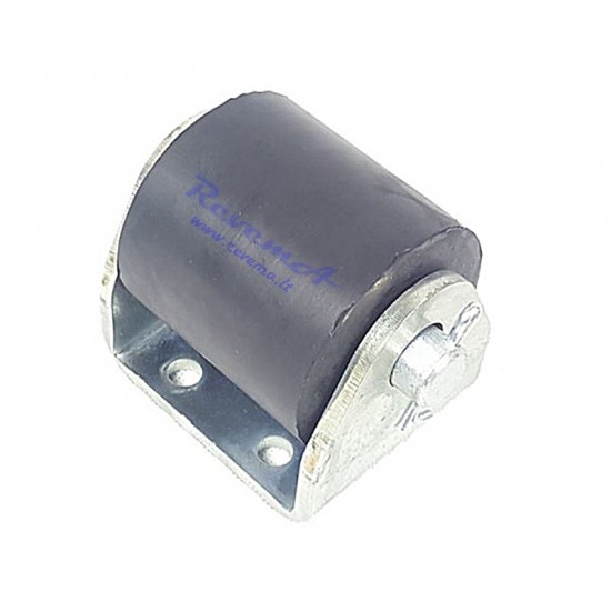 Atrama guminė (slopintuvas) ROLL-STOP su metaliniu kronšteinu 100 x 75 x 95 mm