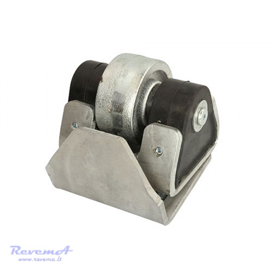 Atrama guminė (slopintuvas) ROLL-STOP su metaliniu kronšteinu 122 x 138 x 76 mm FI90