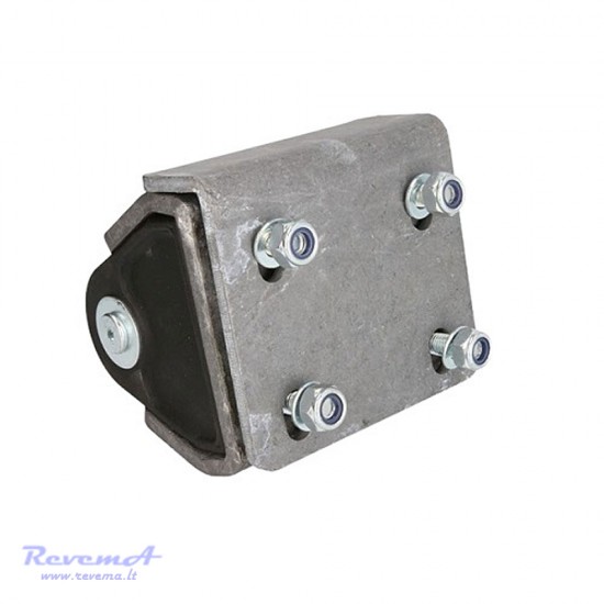 Atrama guminė (slopintuvas) ROLL-STOP su metaliniu kronšteinu 122 x 138 x 76 mm FI90
