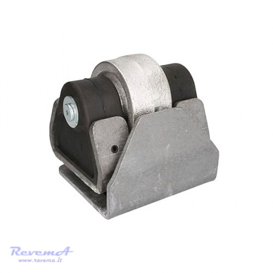 Atrama guminė (slopintuvas) ROLL-STOP su metaliniu kronšteinu 122 x 138 x 76 mm FI90