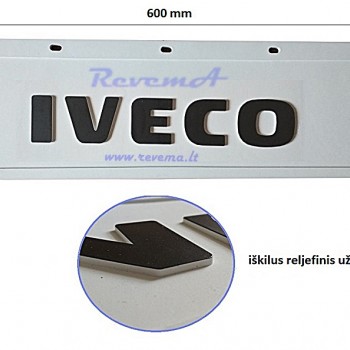 Purvasaugis 600 x 180 mm baltas IVECO logo priekis