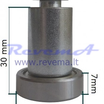 RR3 Slankiojančio stogo ritinėlis (ratukas) Ø24 x 7 – 30 mm
