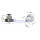 RR8 Slankiojančio stogo ritinėlis (ratukas) Ø24 x 8 - 15mm