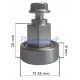 RR9 Slankiojančio stogo ritinėlis (ratukas) Ø26 x 8 -20 mm
