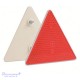 Atšvaitas trikampis prisukamas su varžtais raudonas 162 x 142 mm