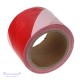 Įspėjamoji juosta raudona / balta 75mm x 100m