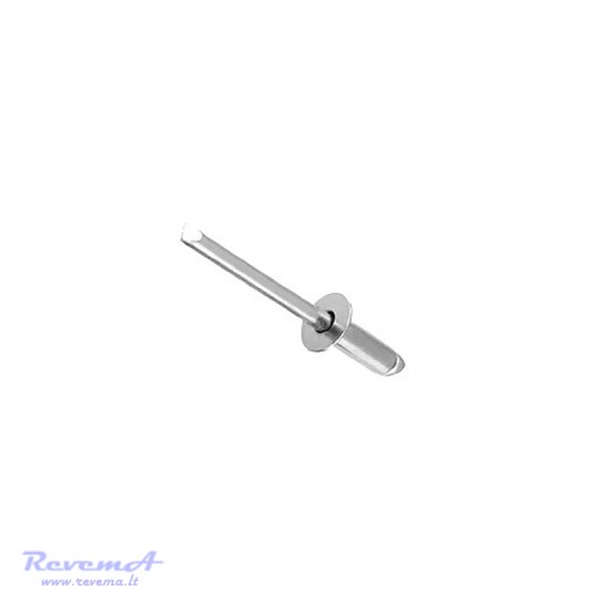 Kniedė kilpoms bortui (tentui) 5x12 mm aliuminis/plienas