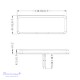 Gabaritinis Led žibintas 12/24V 2 LED su laikikliu ir laidu 150 mm raudonas 110 x 41 mm