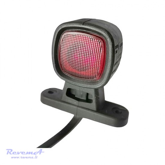 Gabaritinis Led žibintas FT-141A 12/24V 2 LED su laikikliu baltas / raudonas 70 x 68 x 31 mm