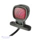 Gabaritinis Led žibintas FT-141A 12/24V 2 LED su laikikliu baltas / raudonas 70 x 68 x 31 mm