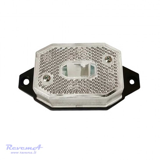 Gabaritinis žibintas FT-001BIII 12/24V baltas 96 x 42 x 33 mm