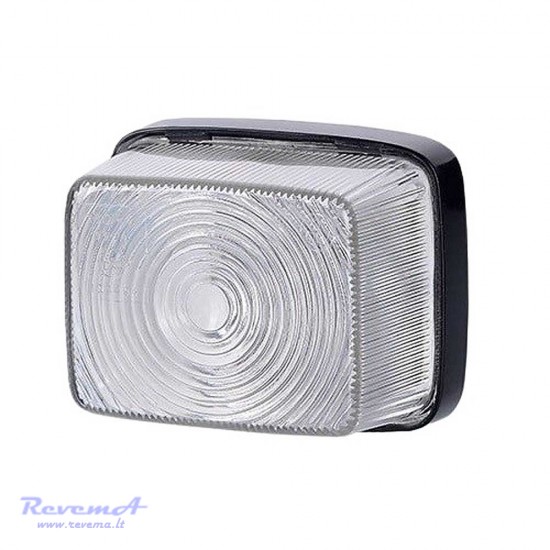 Gabaritinis žibintas LO208 12/24V baltas prisukamas su varžtais 78 x 65 x 44 mm 
