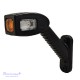 Gabaritinis Led žibintas (ragas) 12/24V 3 LED ilgas lenktas dešinės pusės