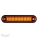 Gabaritinis Led žibintas 12/24V 8 LED prisukamas su varžtais geltonas 140 x 34 x 17 mm