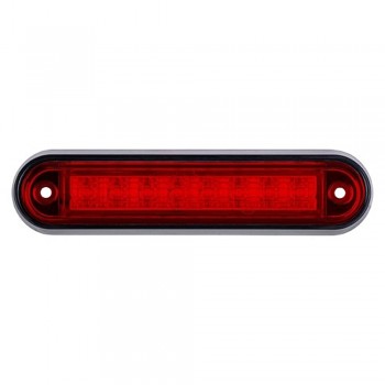 Gabaritinis Led žibintas 12/24V 8 LED prisukamas su varžtais raudonas 140 x 34 x 17 mm
