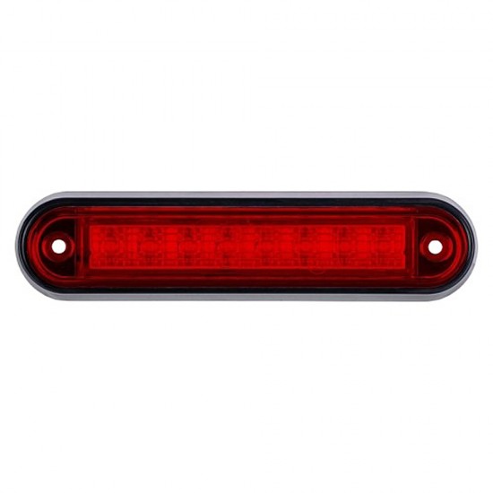 Gabaritinis Led žibintas 12/24V 8 LED prisukamas su varžtais raudonas 140 x 34 x 17 mm