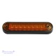 Gabaritinis Led žibintas 12/24V 8 LED prisukamas su varžtais geltonas 140 x 34 x 17 mm