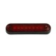Gabaritinis Led žibintas 12/24V 8 LED prisukamas su varžtais raudonas 140 x 34 x 17 mm
