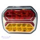 Galinis LED žibintas 4 funkcijų 12/24V 42 LED su dinaminiu posūkiu prisukamas su varžtais 117 x 93 x 39 mm dešinė