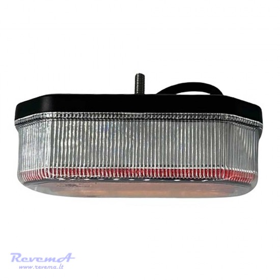 Galinis LED žibintas 4 funkcijų 12/24V 42 LED su dinaminiu posūkiu prisukamas su varžtais 117 x 93 x 39 mm kairė