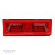 Galinis LED žibintas 5 funkcijų L1828 12/24V 102 LED prisukamas su varžtais 375 x 130 x 34 mm kairė