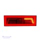 Galinis LED žibintas 5 funkcijų L1829 12/24V 102 LED prisukamas su varžtais 375 x 130 x 34 mm dešinė