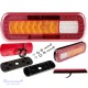 Galinis LED žibintas 5 funkcijų L1830 12/24V 64 LED su dinaminiu posūkiu prisukamas su varžtais 283 x 100 x 30 mm