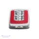 Galinis LED žibintas 4 funkcijų L1845 12/24V 25 LED prisukamas su varžtais 107 x 99 x 35 mm dešinė