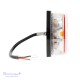 Galinis LED žibintas 4 funkcijų L1846 12/24V 15 LED prisukamas su varžtais 165 x 80 x 35 mm kairė