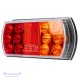 Galinis LED žibintas 4 funkcijų L1847 12/24V 15 LED prisukamas su varžtais 165 x 80 x 35 mm dešinė
