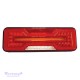 Galinis LED žibintas 5 funkcijų L1871 12/24V su dinaminiu posūkiu prisukamas su varžtais 284 x 100 x 37 mm kairė