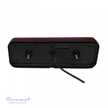 Galinis LED žibintas 5 funkcijų L1871 12/24V su dinaminiu posūkiu prisukamas su varžtais 284 x 100 x 37 mm kairė