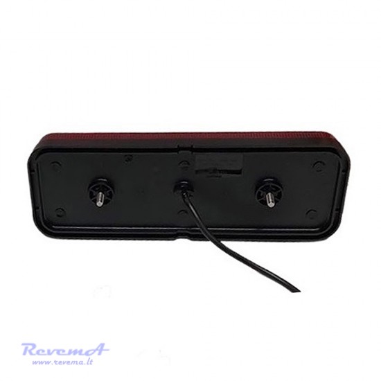 Galinis LED žibintas 5 funkcijų L1871 12/24V su dinaminiu posūkiu prisukamas su varžtais 284 x 100 x 37 mm kairė
