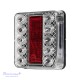 Galinis LED žibintas 4 funkcijų L1964 12/24V 14 LED prisukamas su varžtais 100 x 100 x 20 mm