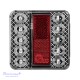 Galinis LED žibintas 4 funkcijų L1964 12/24V 14 LED prisukamas su varžtais 100 x 100 x 20 mm
