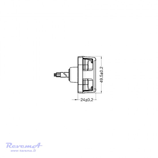Galinis LED žibintas 4 funkcijų L2320 12/24V 20 LED prisukamas su varžtais 256 x 50 x 24 mm