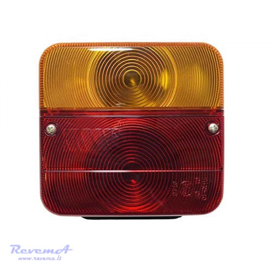 Galinis žibintas 4 funkcijų L1070-C 12/24V prisukamas su varžtais 106 x 99 x 49 mm