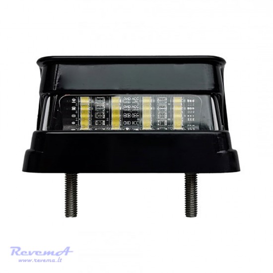 Numerio apšvietimo LED žibintas L1910 12/24V 4 LED prisukamas su varžtais 80 x 38 x 38 mm 