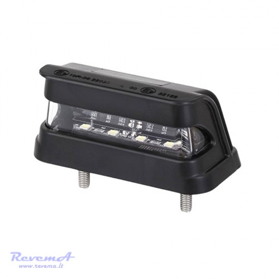 Numerio apšvietimo LED žibintas L1910 12/24V 4 LED prisukamas su varžtais 80 x 38 x 38 mm 
