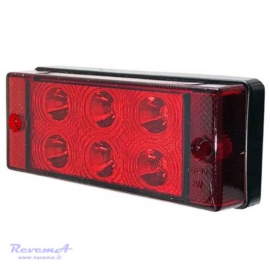 Priešrūkinis Led žibintas 12/24V 6 LED 108 x 46 x 24 mm